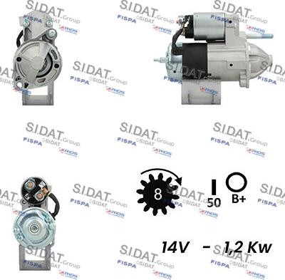 Sidat S12VA0549A2 - Démarreur cwaw.fr