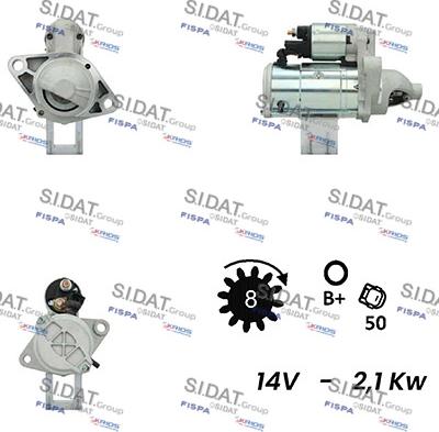 Sidat S12VA0588A2 - Démarreur cwaw.fr