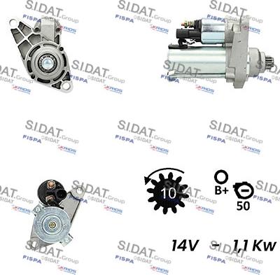 Sidat S12VA0093 - Démarreur cwaw.fr