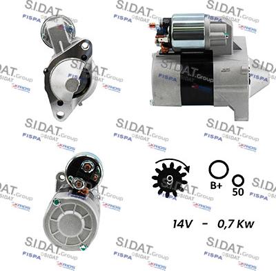 Sidat S12VA0040A2 - Démarreur cwaw.fr