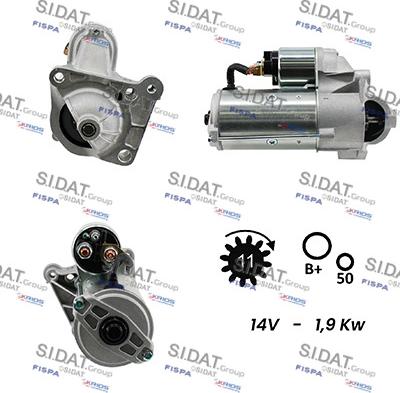 Sidat S12VA0062A2 - Démarreur cwaw.fr