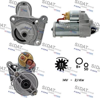 Sidat S12VA0062 - Démarreur cwaw.fr