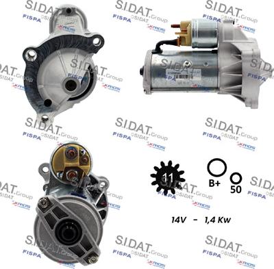 Sidat S12VA0005A2 - Démarreur cwaw.fr