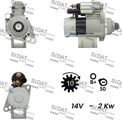 Sidat S12VA0015 - Démarreur cwaw.fr