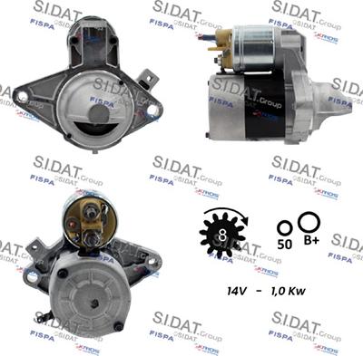 Sidat S12VA0011 - Démarreur cwaw.fr