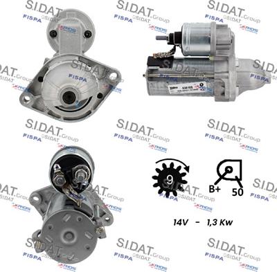 Sidat S12VA0017 - Démarreur cwaw.fr