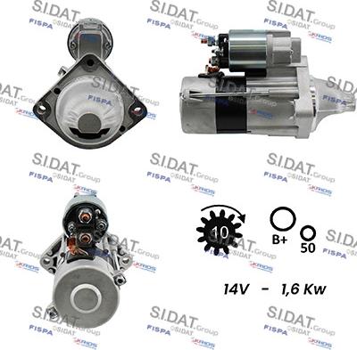 Sidat S12VA0081A2 - Démarreur cwaw.fr