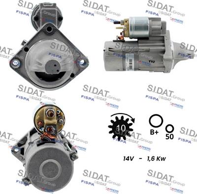 Sidat S12VA0081 - Démarreur cwaw.fr