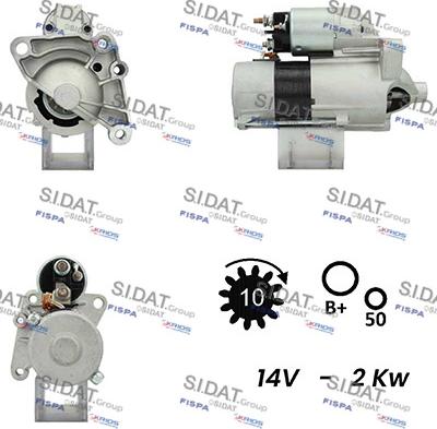 Sidat S12VA0031 - Démarreur cwaw.fr