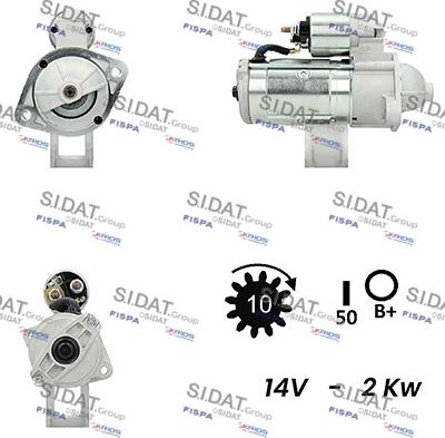 Sidat S12VA0024A2 - Démarreur cwaw.fr