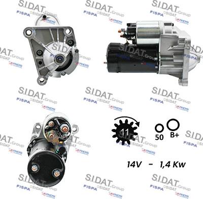 Sidat S12VA0077A2 - Démarreur cwaw.fr