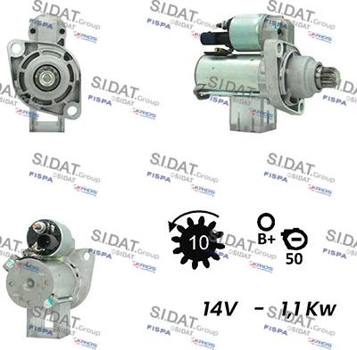 Sidat S12VA0144 - Démarreur cwaw.fr