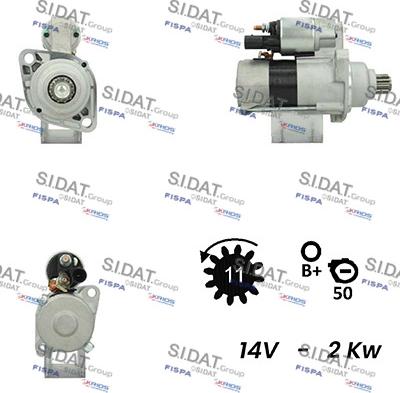 Sidat S12VA0143 - Démarreur cwaw.fr