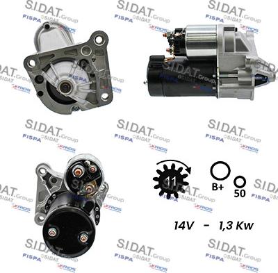 Sidat S12VA0152 - Démarreur cwaw.fr