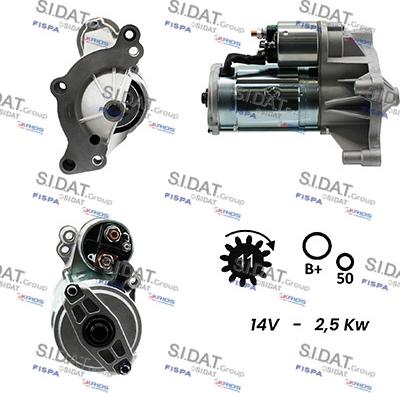 Sidat S12VA0114 - Démarreur cwaw.fr