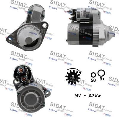 Sidat S12VA0132 - Démarreur cwaw.fr