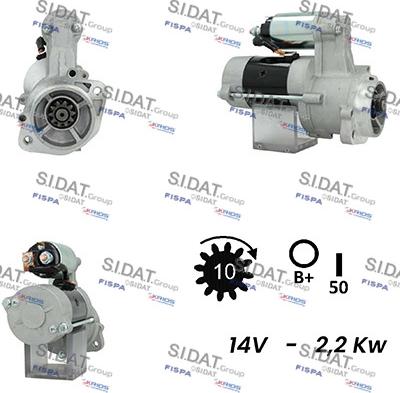 Sidat S12VA0174A2 - Démarreur cwaw.fr