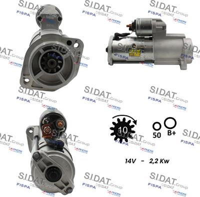 Sidat S12VA0893 - Démarreur cwaw.fr