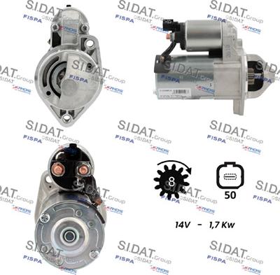 Sidat S12VA0814 - Démarreur cwaw.fr