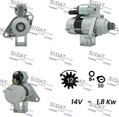 Sidat S12VA0349A2 - Démarreur cwaw.fr