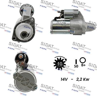 Sidat S12VA0314 - Démarreur cwaw.fr