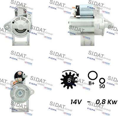 Sidat S12VA0240 - Démarreur cwaw.fr