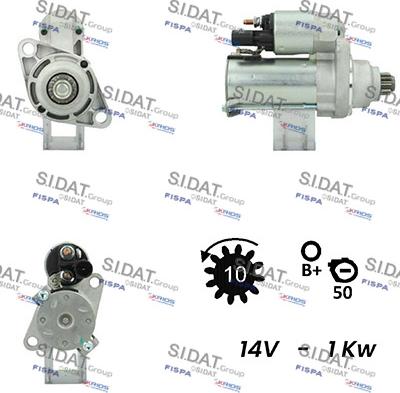 Sidat S12VA0247 - Démarreur cwaw.fr