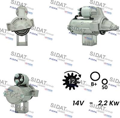 Sidat S12VA0286A2 - Démarreur cwaw.fr