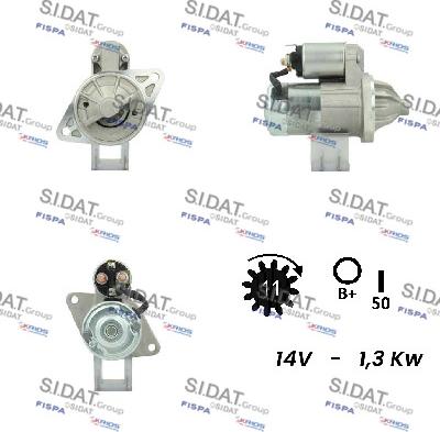 Sidat S12VA0763A2 - Démarreur cwaw.fr