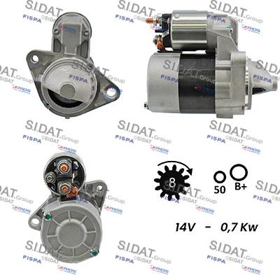 Sidat S12VA0773 - Démarreur cwaw.fr