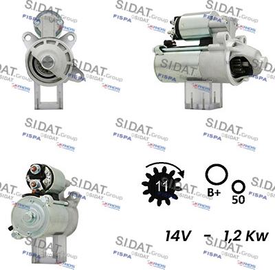 Sidat S12VS0696A2 - Démarreur cwaw.fr