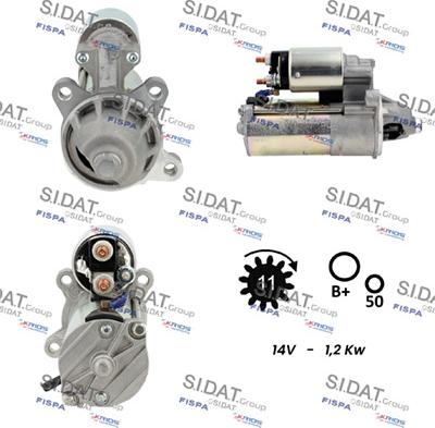 Sidat S12VS0696 - Démarreur cwaw.fr