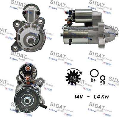 Sidat S12VS0054A2 - Démarreur cwaw.fr