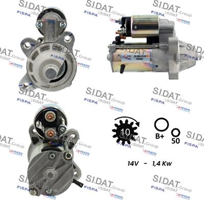 Sidat S12VS0054 - Démarreur cwaw.fr