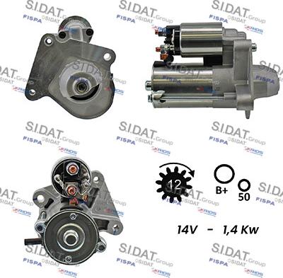 Sidat S12VS0013A2 - Démarreur cwaw.fr