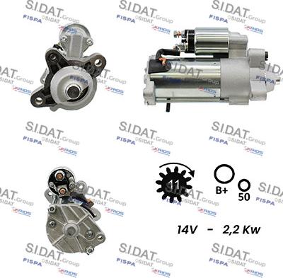 Sidat S12VS0036 - Démarreur cwaw.fr