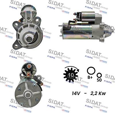 Sidat S12VS0023A2 - Démarreur cwaw.fr