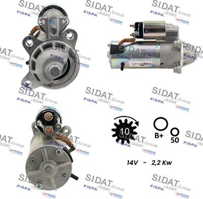 Sidat S12VS0023 - Démarreur cwaw.fr