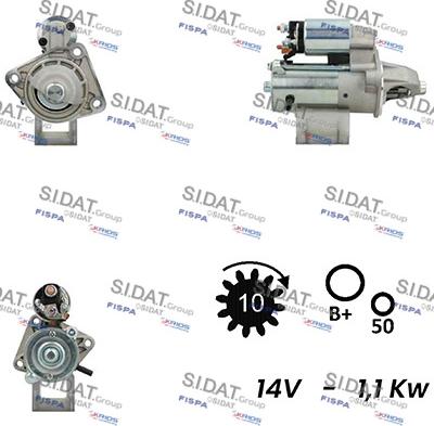 Sidat S12VS0022A2 - Démarreur cwaw.fr