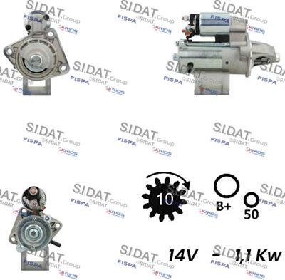 Sidat S12VS0022 - Démarreur cwaw.fr