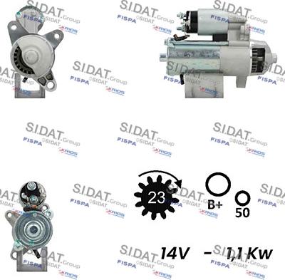 Sidat S12VS0192A2 - Démarreur cwaw.fr