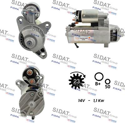 Sidat S12VS0192 - Démarreur cwaw.fr