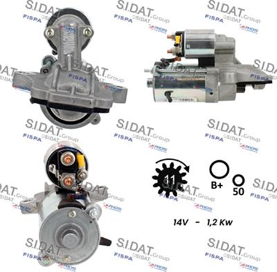 Sidat S12VS0803A2 - Démarreur cwaw.fr