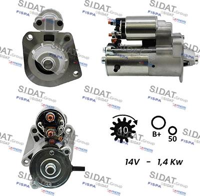 Sidat S12VS0369A2 - Démarreur cwaw.fr