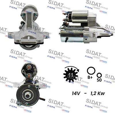 Sidat S12VS0283A2 - Démarreur cwaw.fr