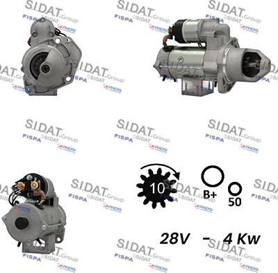 Sidat S24BH0048A2 - Démarreur cwaw.fr