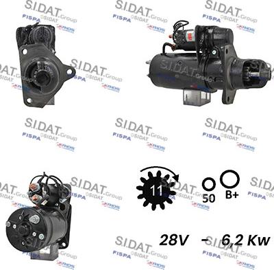 Sidat S24BH0056A2 - Démarreur cwaw.fr