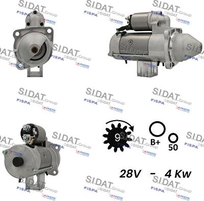 Sidat S24BH0052A2 - Démarreur cwaw.fr