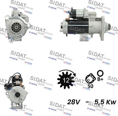 Sidat S24BH0066A2 - Démarreur cwaw.fr