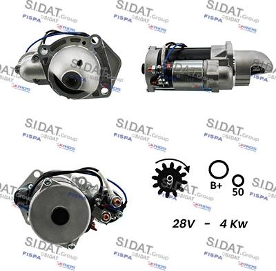 Sidat S24BH0061A2 - Démarreur cwaw.fr